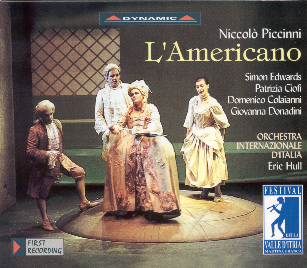 Обложка альбома «Piccinni: L'Americano» — Patrizia Ciofi, Italian International Orchestra & Eric Hull