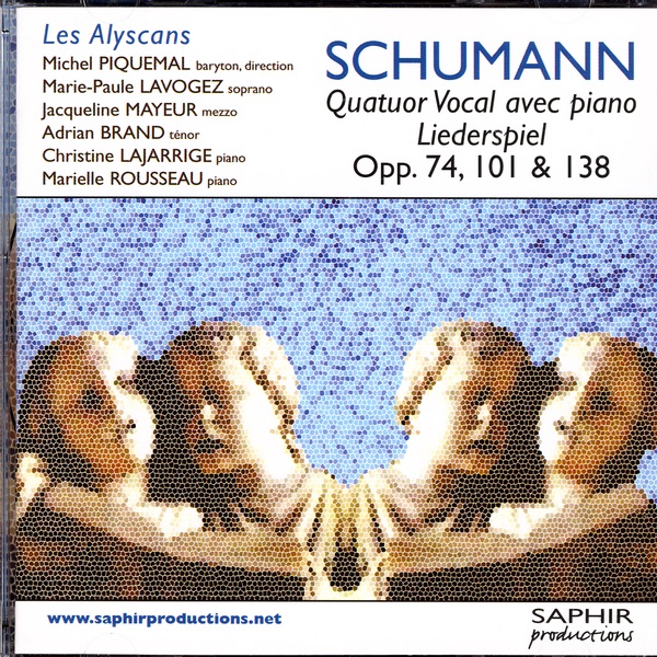 Обложка альбома «Quatuor Vocal Avec Piano Liederspiel - Opp. 74, 101, & 138» — Les Alyscans