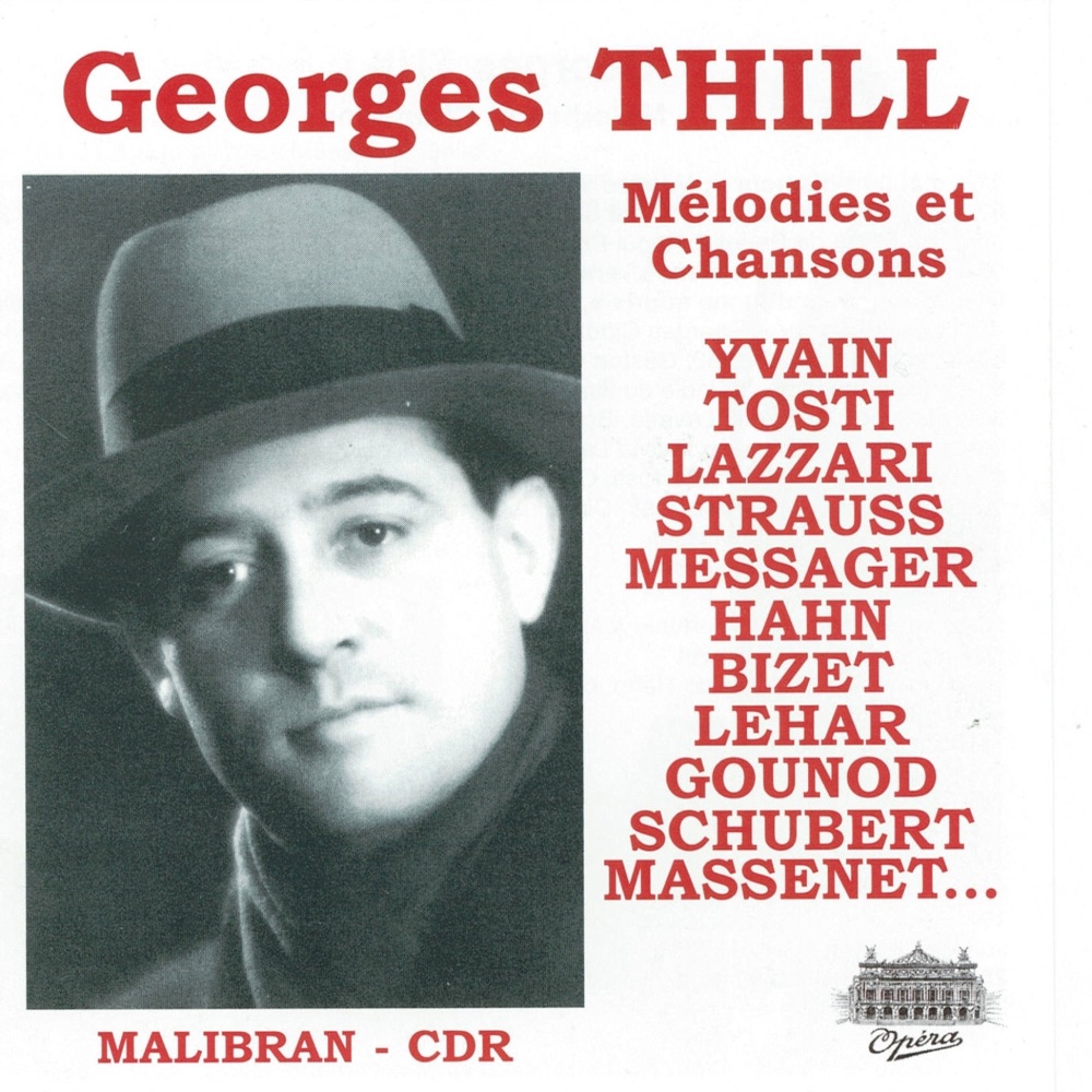 Обложка альбома «Mélodies et chansons» — Georges Thill