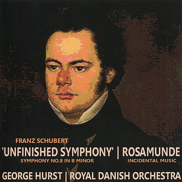 Обложка альбома «Schubert: Symphony No. 8 in B Minor - \"Unfinished Symphony\", Rosamunde - Incidental Music» — The Royal Danish Orchestra & George Hurst