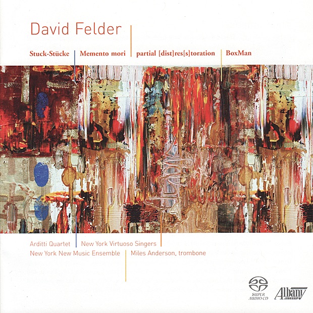Обложка альбома «David Felder: Boxman» — Arditti String Quartet, Miles Anderson, New York New Music Ensemble, New York Virtuoso Singers, Harold Rosenbaum & James Baker