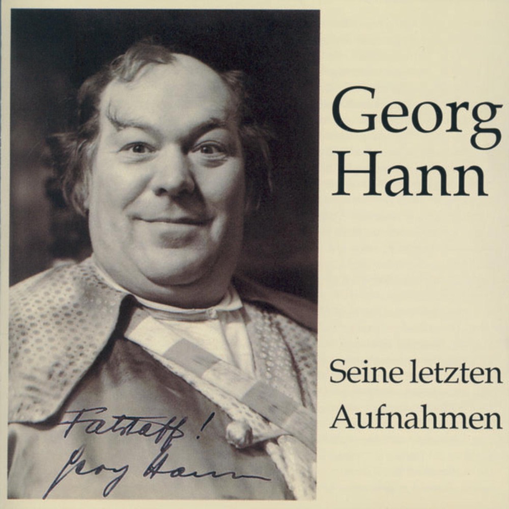 Обложка альбома «Georg Hann - Seine Letzten Aufnahmen» — Georg Hann