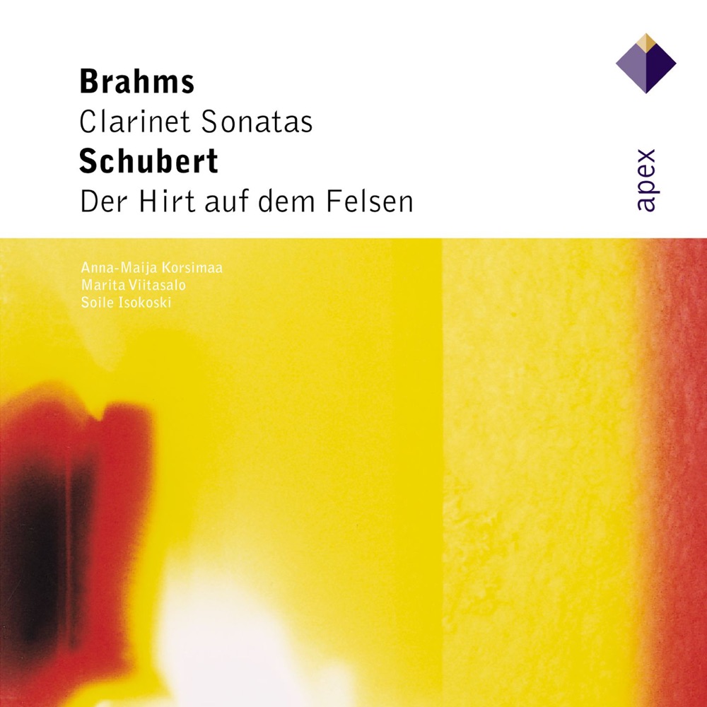 Обложка альбома «Brahms: Clarinet Sonatas - Schubert: Der Hirt auf dem Felsen» — Anna-Maija Korsimaa, Marita Viitasalo & Soile Isokoski