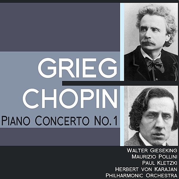 Обложка альбома «Grieg: Piano Concerto No. 1 - Chopin: Piano Concerto No. 1» — Walter Gieseking, Maurizio Pollini & Philharmonic Orchestra