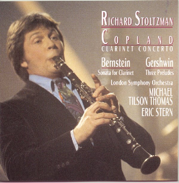 Обложка альбома «Copland: Clarinet Concerto; Music of Gershwin, Bernstein & Jenkins-Douglas» — Richard Stoltzman, London Symphony Orchestra, Michael Tilson Thomas & Eric Stern