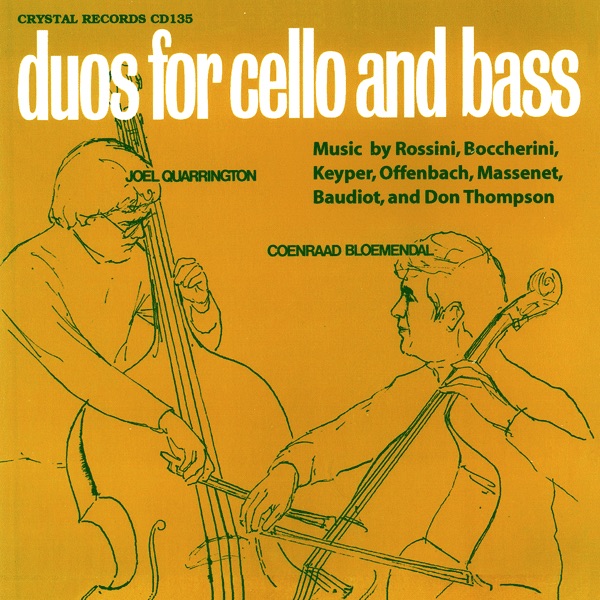 Обложка альбома «Duos for Cello and Bass» — Coenraad Bloemendal & Joel Quarrington