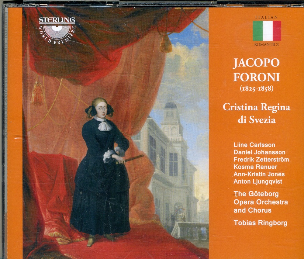 Обложка альбома «Cristina Regina di Svezia» — Göteborg Opera Orchestra, Tobias Ringborg, Liine Carlsson, Ann-Kristin Jones, Daniel Johansson, Frederik Zetterström, Kosma Ranuer, Anton Ljungqvist & Göteborg Opera Chorus