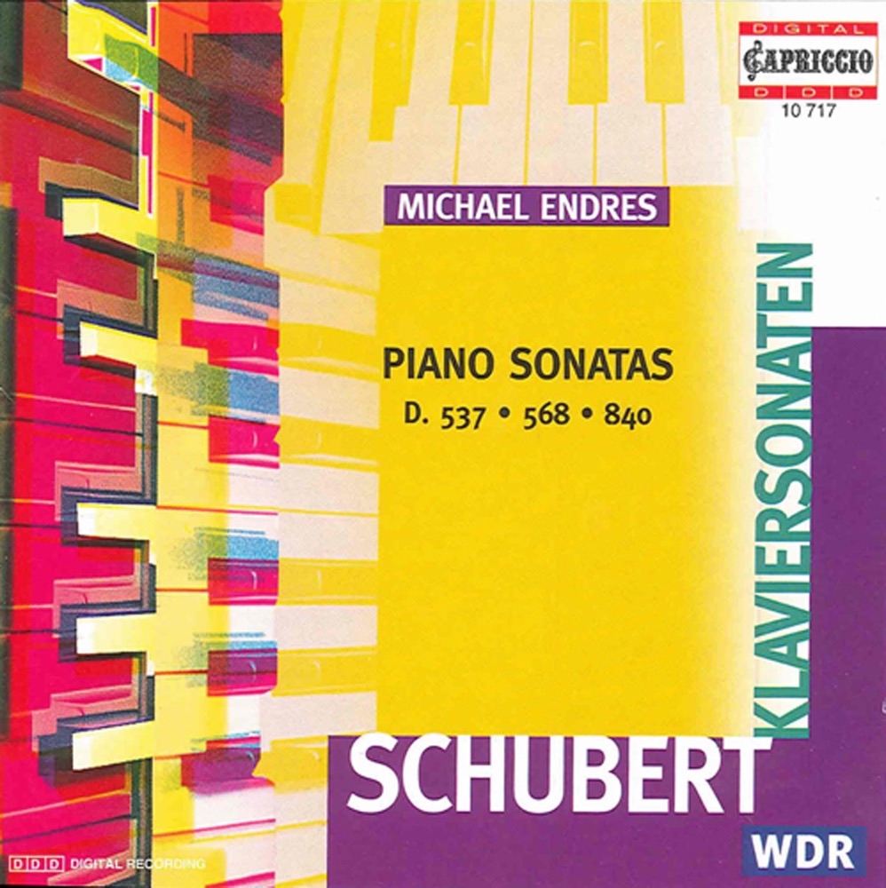 Обложка альбома «Schubert: Piano Sonatas, D. 537, 568, 840» — Michael Endres