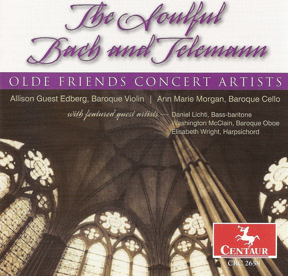 Обложка альбома «Telemann, G.P.: Oboe Sonata, Twv 42:G5 - Fantasies Nos. 4 and 6 - Bach, J.S.: Der Friede Sei Mit Dir» — Allison Guest Edberg, Ann Marie Morgan, Washington McClain, Elizabeth Wright, Catharina Meints, Daniel Lichti, Sue Yelanjian, Miho Hashizume, Emlyn Ngai & Sandra Simon
