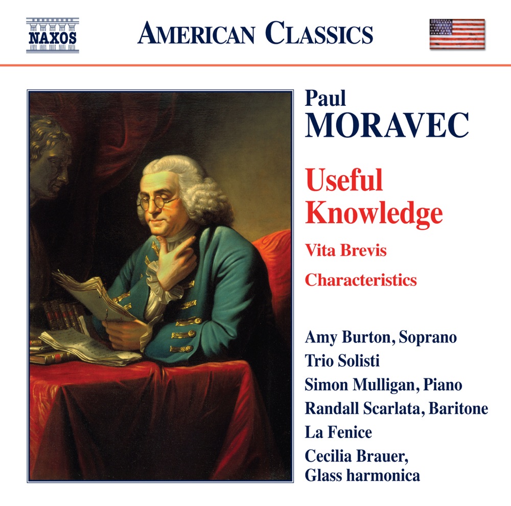 Обложка альбома «Moravec: Useful Knowledge» — Trio Solisti, Amy Burton, Simon Mulligan, La Fenice, Diane Walsh, Mark Holloway, Cecilia Brauer, Marcy Rosen, Peggy Pearson, Randall Scarlata & Catherine Cho