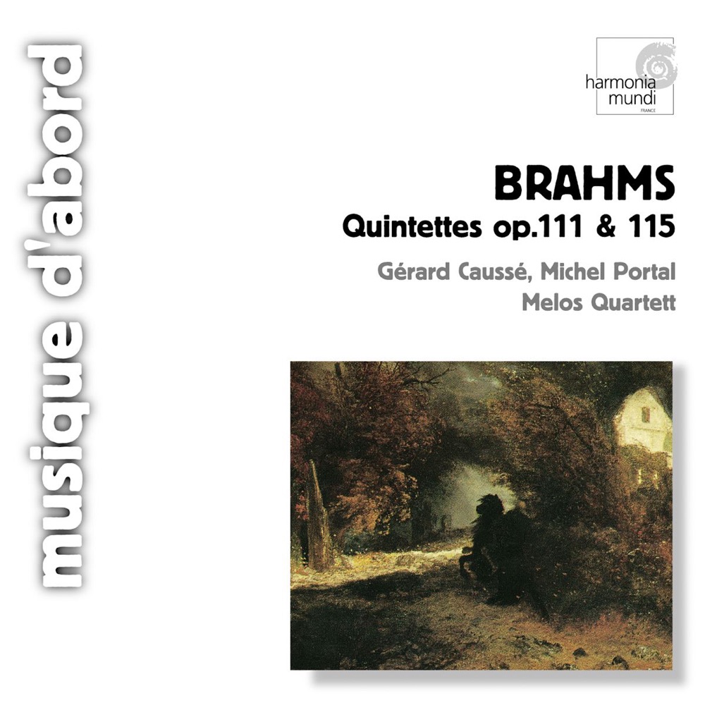 Обложка альбома «Brahms: Chamber Quintets, Opp. 111 & 115» — Gérard Caussé, Melos Quartett & Michel Portal