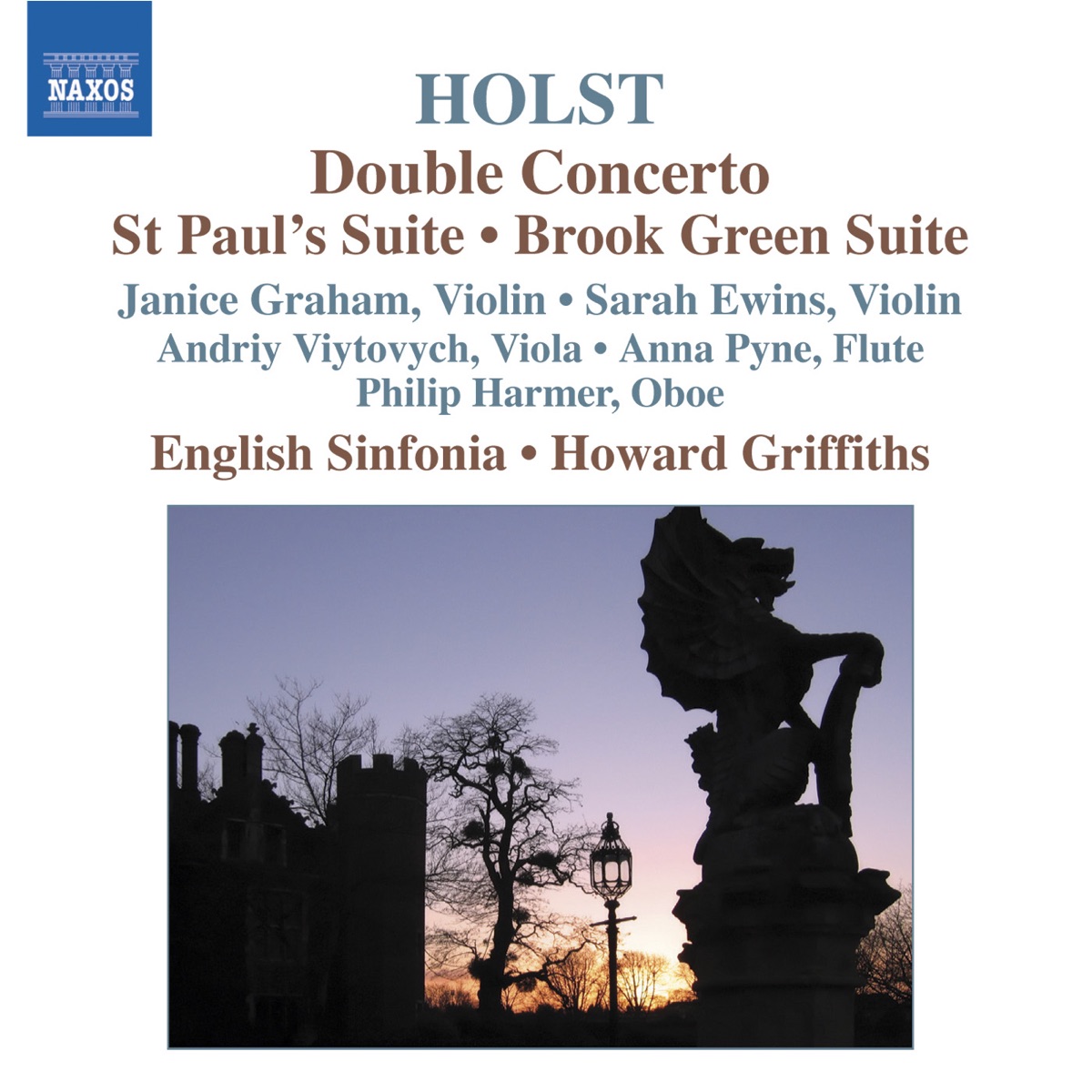 Holst: Double Concerto cover art