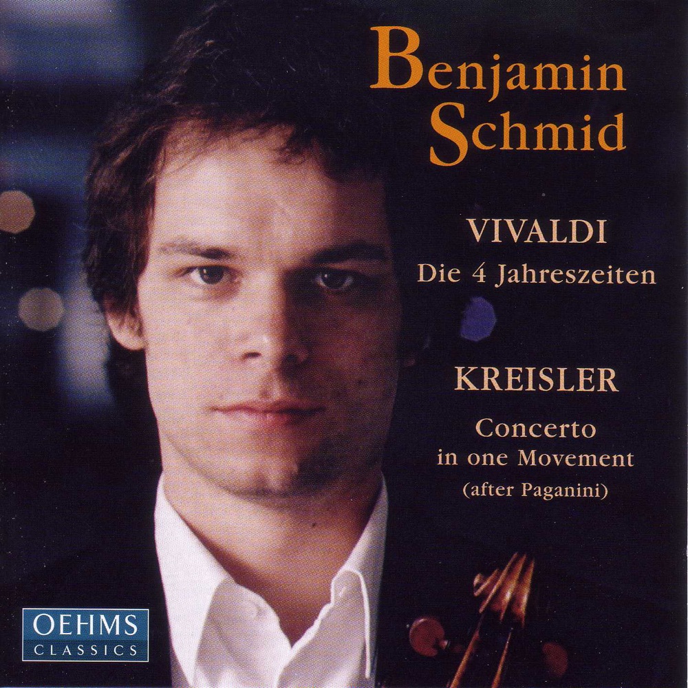 Обложка альбома «Vivaldi: The 4 Seasons - Paganini: Violin Concerto No. 1» — Benjamin Schmid, Camerata Salzburg, Mozarteum Orchestra Salzburg & Hubert Soudant