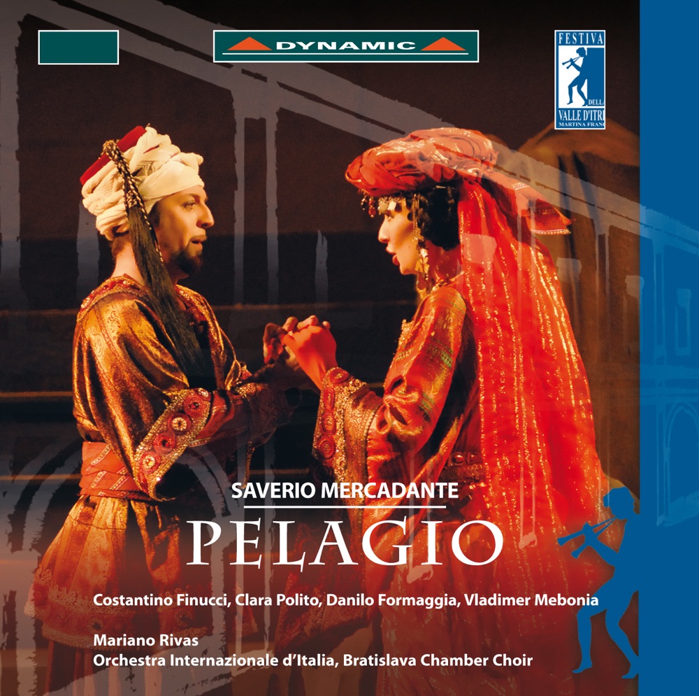 Обложка альбома «Mercadante: Pelagio» — Clara Polito, Danilo Formaggia, Giovanni Coletta, Orchestra Internazionale d'Italia, Vladimer Mebonia, Costantino Finucci, Vincenzo Maria Sarinelli, Bratislava Philharmonic Chorus, Mariano Rivas, Paola Francesca Natale & Cristian Camilo Navarro-Diaz