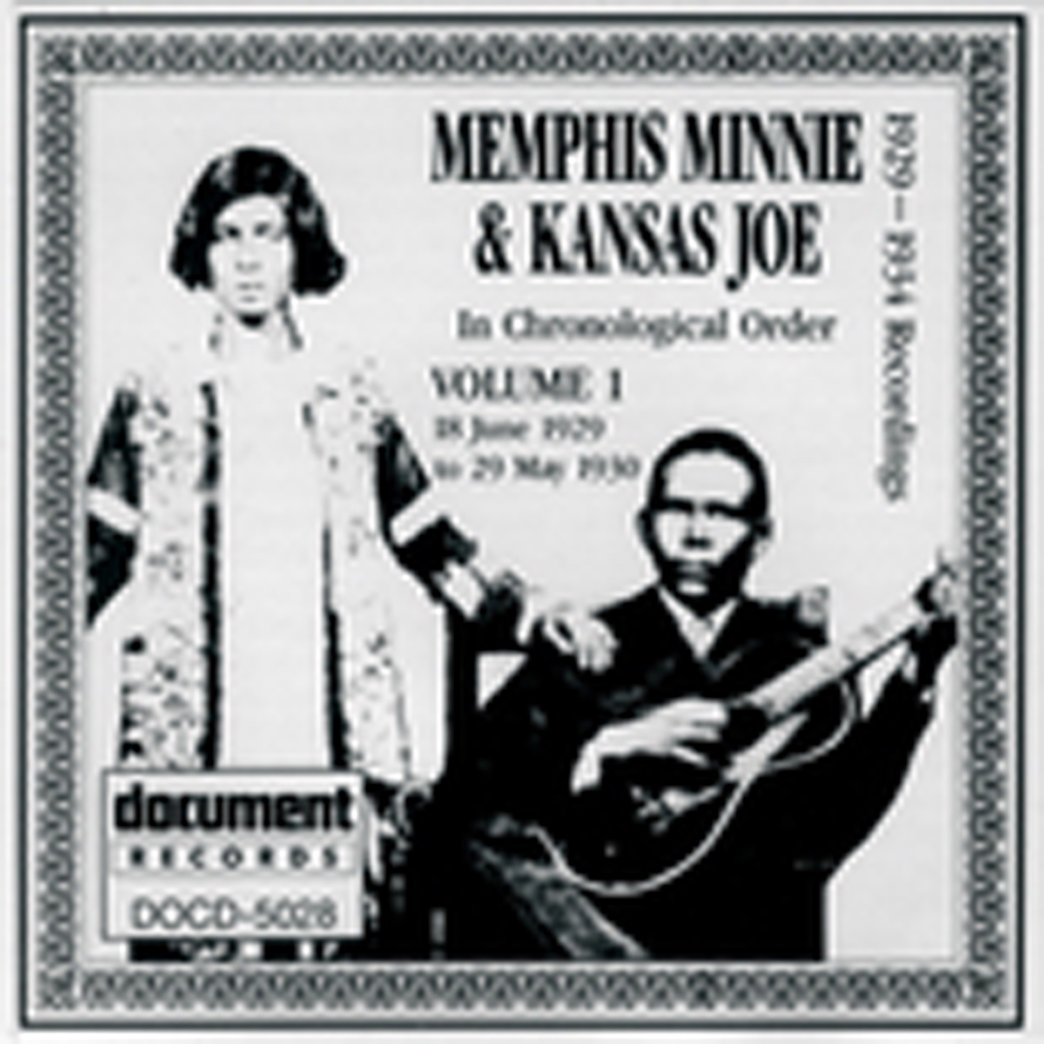 Memphis Minnie & Kansas Joe in Chronological Order: Vol. 1 (1929-1930)