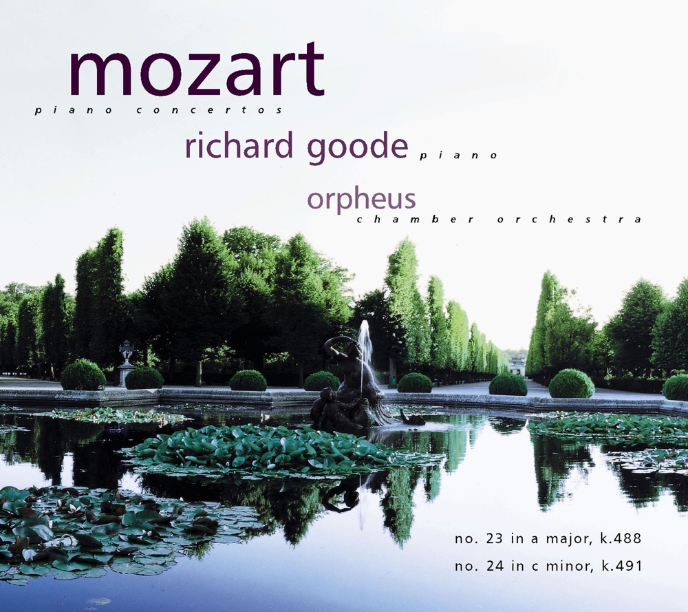 Обложка альбома «Mozart: Concerto No. 23 in A Major, K. 488 - Concerto No. 24 in C Minor, K. 491» — Richard Goode & Orpheus Chamber Orchestra