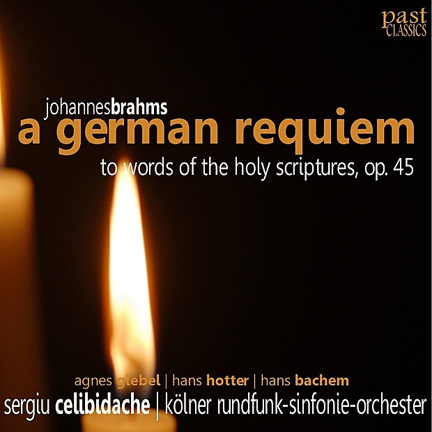 Обложка альбома «Brahms: a German Requiem» — Agnes Giebel, Sergiu Celibidache, Hans Hotter & Hans Bachem