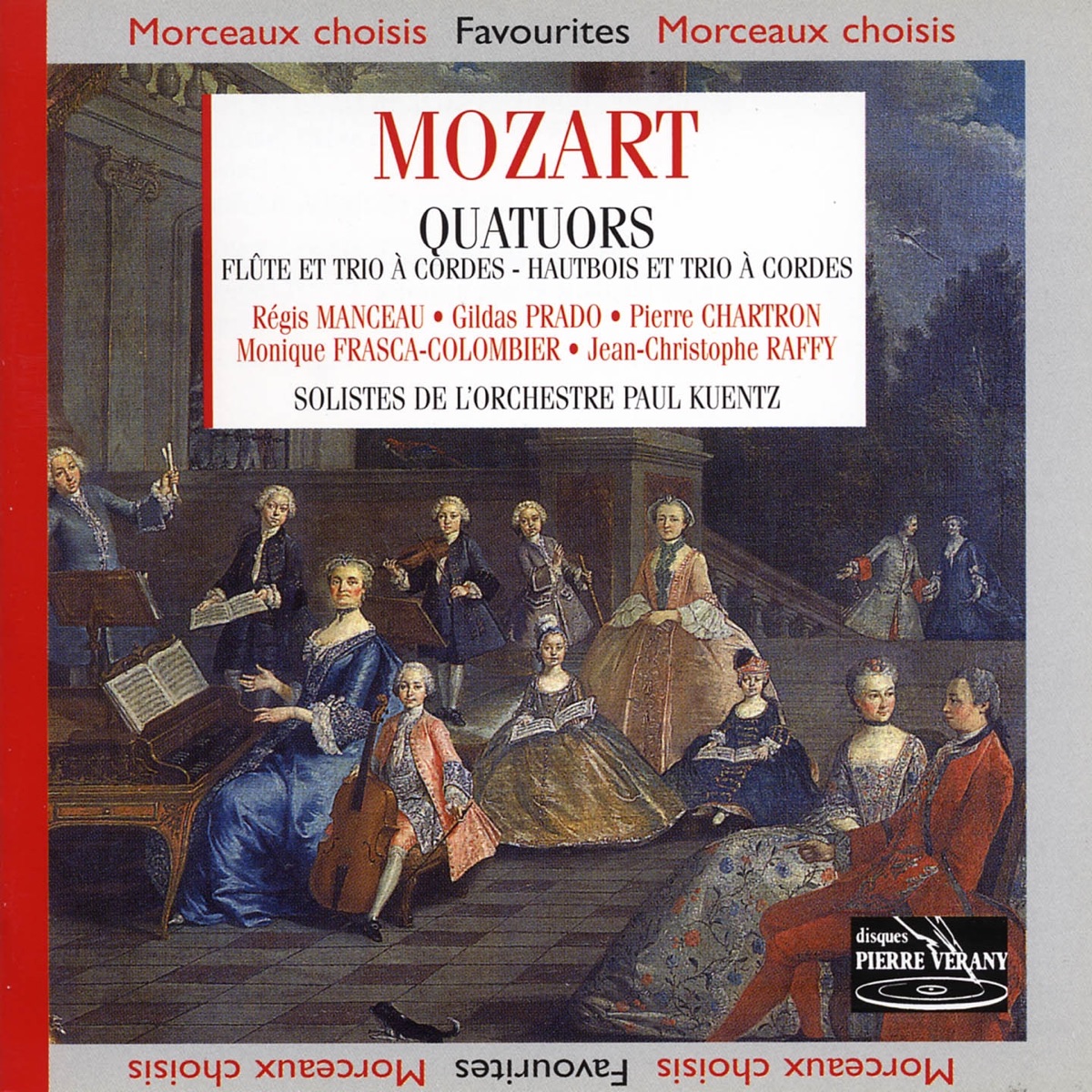 Cover du titre Quatuor en la majeur pour flûte & trio à cordes, K. 298 : Andante