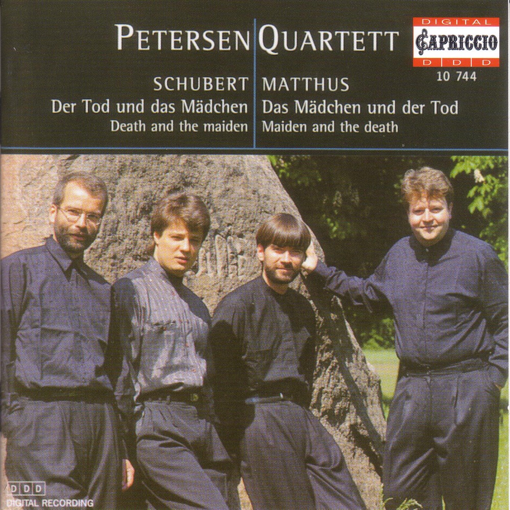 Обложка альбома «Schubert, F.: String Quartet No. 14, "Death and the Maiden" - Matthus, S.: Das Madchen Und Der Tod"» — Petersen Quartet