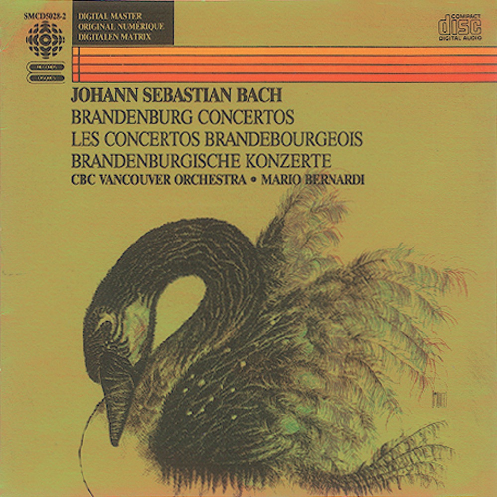 Обложка альбома «Bach, J.S.: Brandenburg Concertos Nos. 1-6» — Mario Bernardi & CBC Vancouver Orchestra
