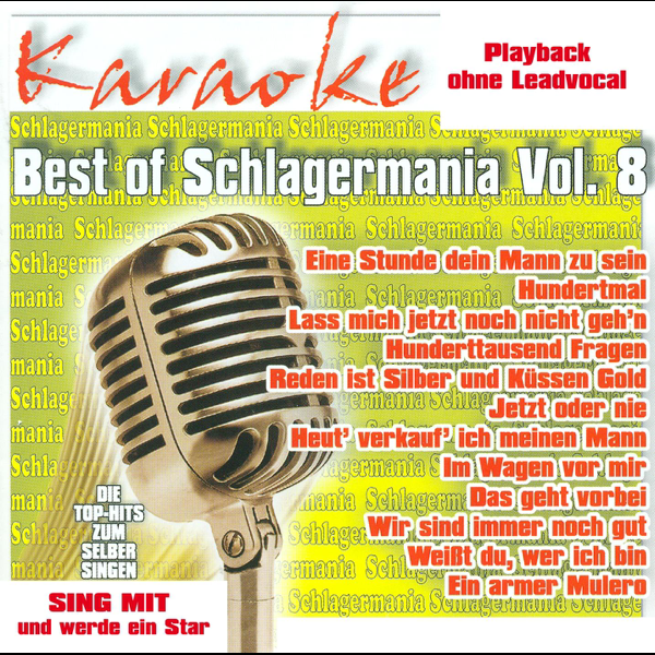 Best Of Schlagermania Vol 8 Karaoke Version Von Karaokefun