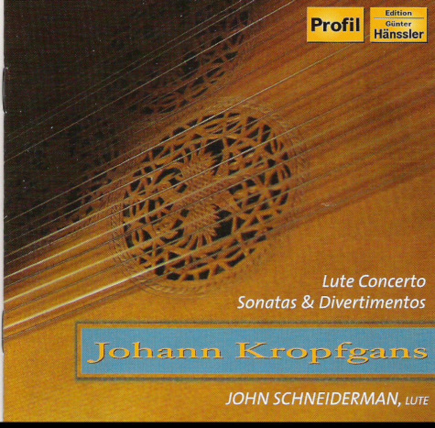 Kropfgans: Lute Concerto - Lute Sonatas - Divertimentos by John Schneiderman, Elizabeth Blumenstock & William Skeen album cover