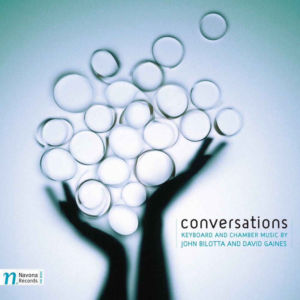 Обложка альбома «Conversations: Keyboard and Chamber Music by John Bilotta and David Gaines» — Robert Kozanek, Ivana Kozankova Hlavonova, Steve Sanchez, Melanie Schattschneider-Keller, Miles Graber, Martha Stoddard, Patrick Francis, Annette Klein, Fumito Nunoya, E-Chen Hsu, Franz Zhao, Sarah Rathke, Kirk Trevor, Slovak Radio Symphony Orchestra & James Dejoie