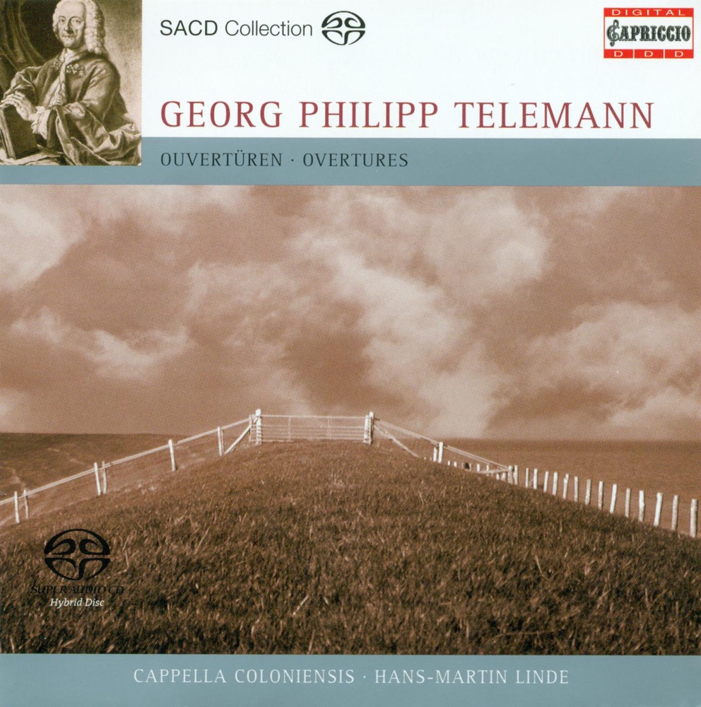 Обложка альбома «Telemann, G.P.: Overture (Suites) in C Major - E Minor - F Major» — Hans-Martin Linde & Cappella Coloniensis