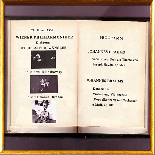 Johannes Brahms: Konzert Für Violine Und Violoncello (Doppelkonzert) Mit Orchester, Op. 102 A-Moll: II. Satz — Vienna Philharmonic