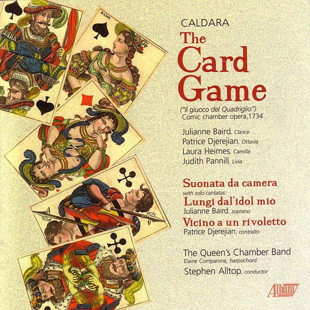 Обложка альбома «Caldara: The Card Game (Il giuco del Quadriglio)» — Elaine Comparone, Julianne Baird, Laura Heimes, Patrice Djerejian & The Queen's Chamber Band
