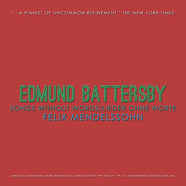 Обложка альбома «Mendelssohn: Songs Without Words» — Edmund Battersby