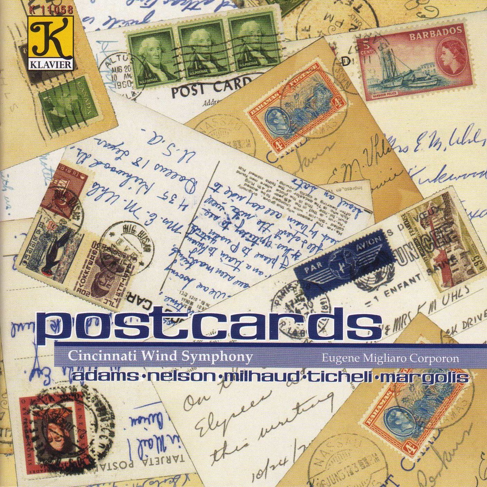 Обложка альбома «Postcards» — Eugene Migliaro Corporon & Cincinnati Wind Symphony