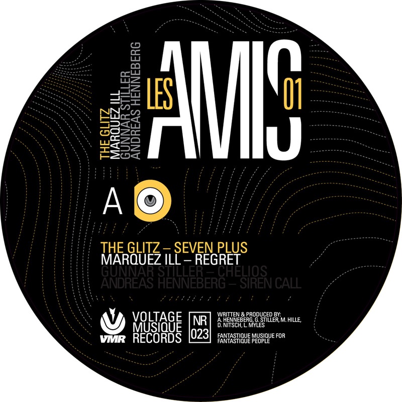 Обложка альбома «Les Amies 1» — The Glitz, Marquez Ill, Gunnar Stiller & Andreas Henneberg