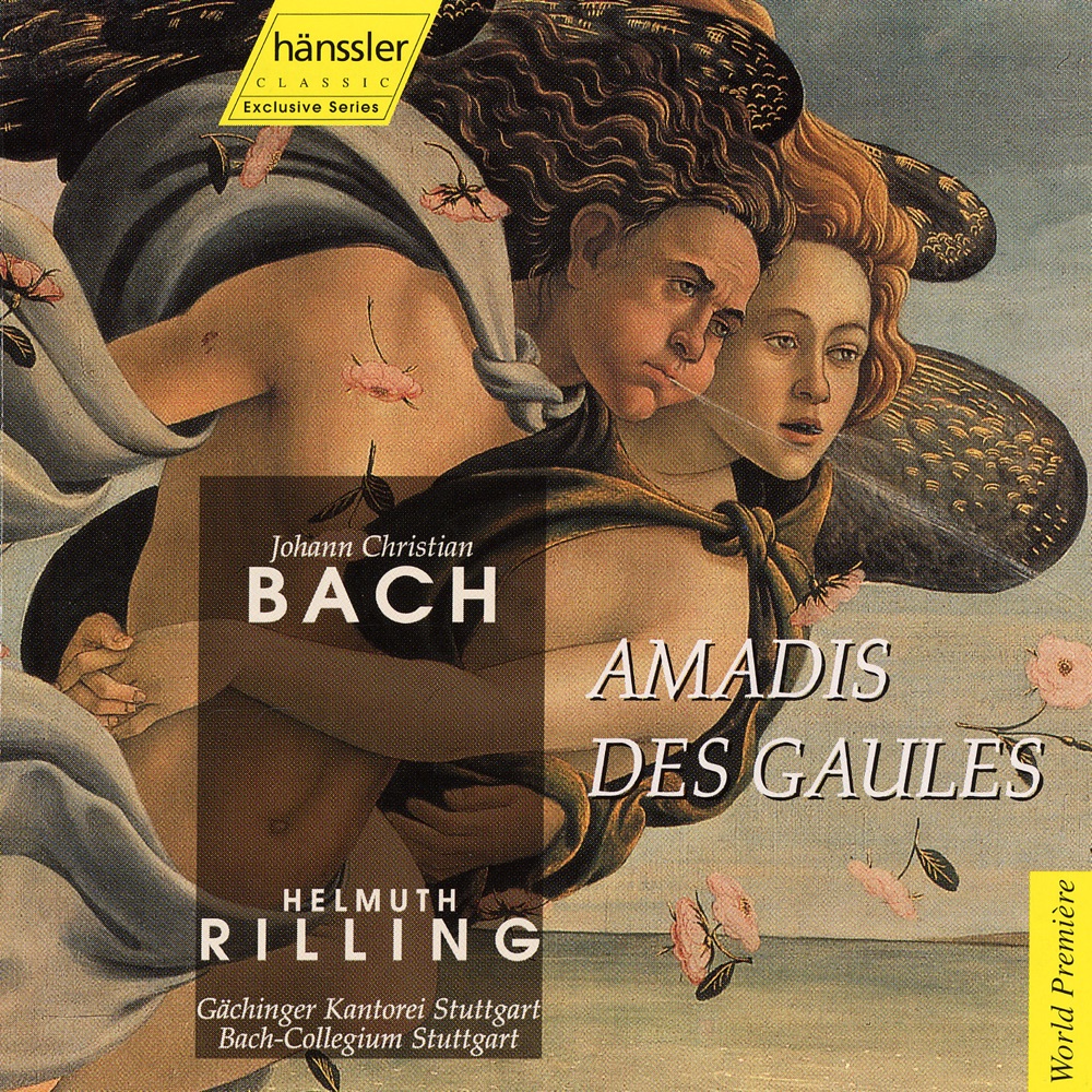 Обложка альбома «Bach, J.C.: Amadis de Gaule» — James Wagner, Elfie Hobarth, Wolfgang Schone, Ibolya Verebics, Helmuth Rilling, Gächinger Kantorei Stuttgart, Stuttgart Bach Collegium & Ulrike Sonntag