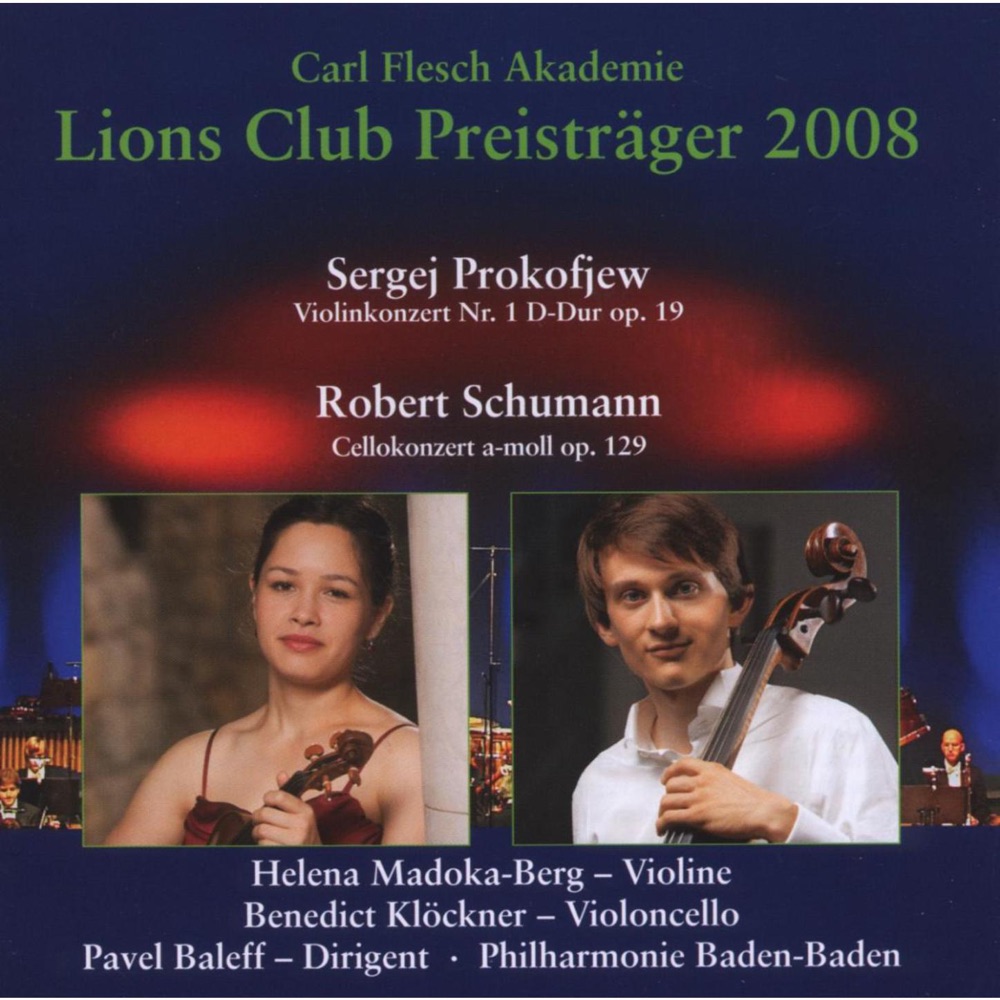 Обложка альбома «Lions Club Preistraeger 2008» — Helena Madoka-Berg, Philharmonie Baden-Baden & Pavel Baleff