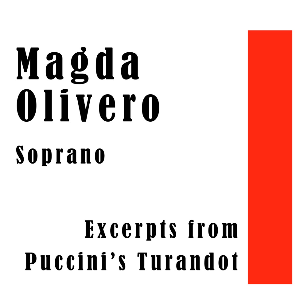 Обложка альбома «Excerpts from Puccini's Turnadot» — Magda Olivero