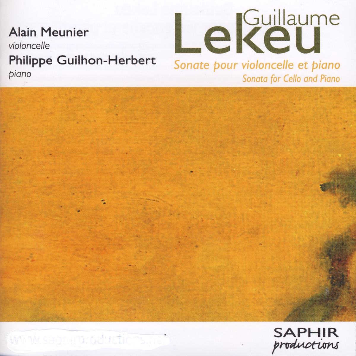 Sonate Pour Violoncelle Et Piano cover art