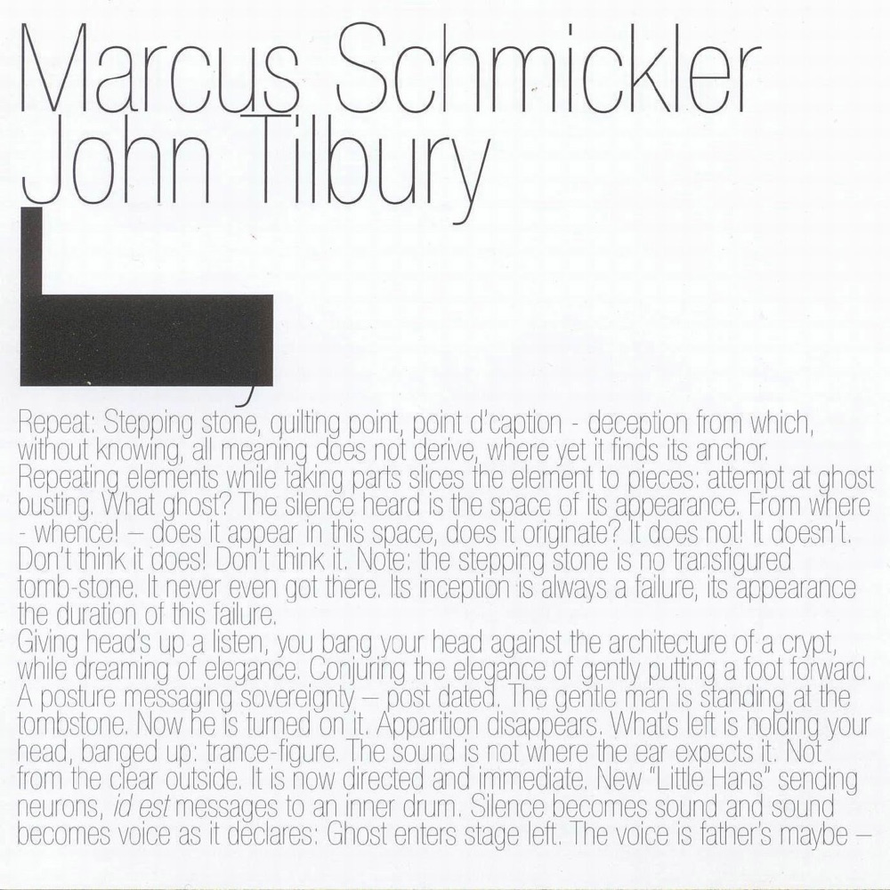 Обложка альбома «Variety» — Marcus Schmickler & John Tilbury