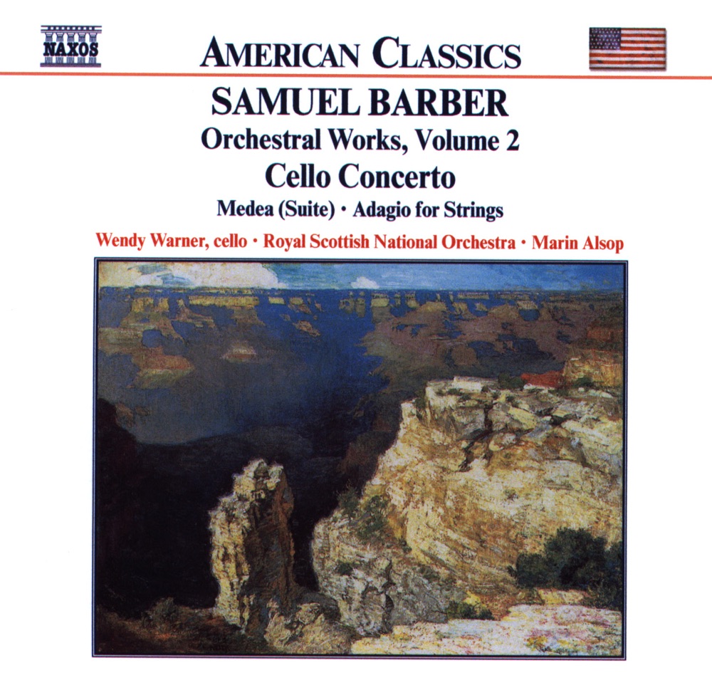 Обложка альбома «Barber: Cello Concerto, Medea Suite, Adagio for Strings» — Wendy Warner, Marin Alsop & Royal Scottish National Orchestra