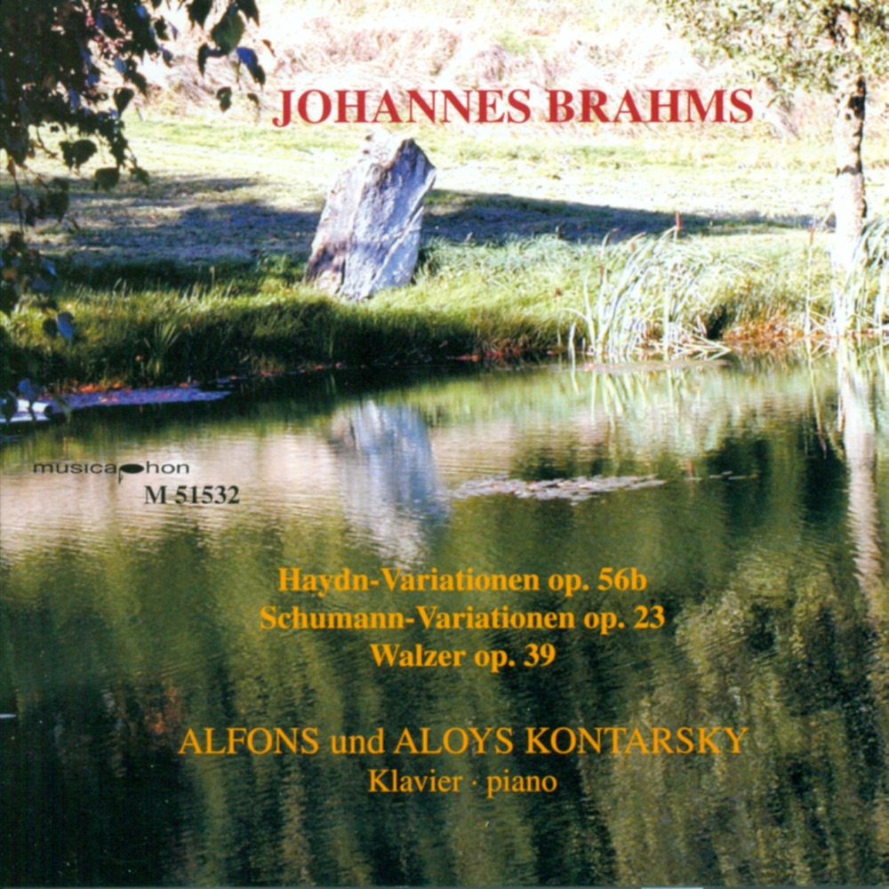 Обложка альбома «Brahms, J.: Variations - Opp. 23, 56B - 16 Waltzes, Op. 39» — Alfons Kontarsky & Aloys Kontarsky