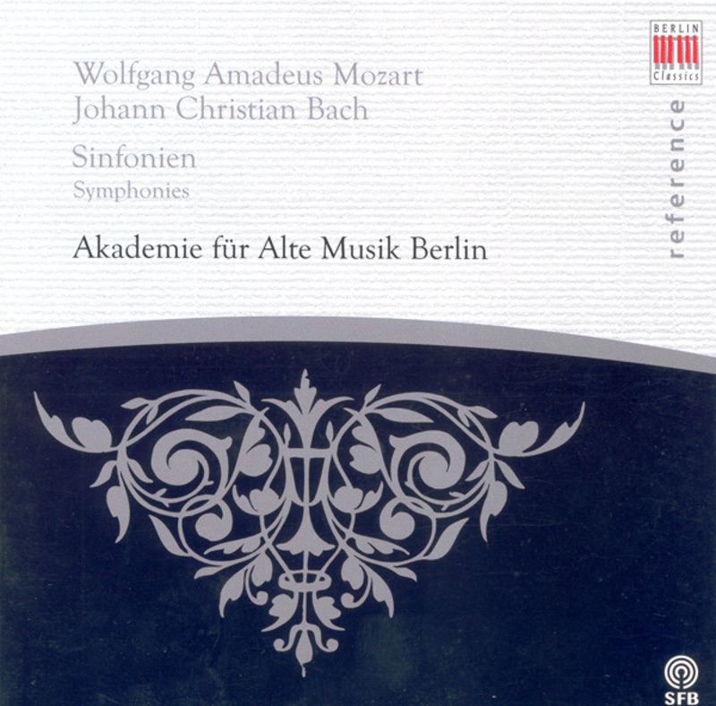 Обложка альбома «Mozart: Symphonies Nos. 21 and 23 - Bach, J.C.: Symphony In G Minor, Op. 6, No. 6» — Academy for Ancient Music Berlin