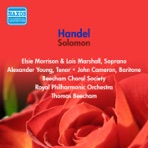 Handel: Solomon (Cameron, Morison - Beecham Choral Society - Royal Philharmonic - Beecham) (1956)