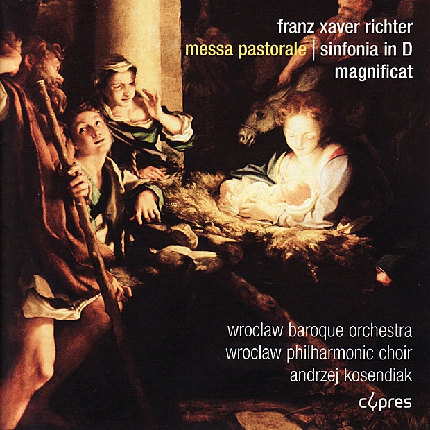 Обложка альбома «Richter: Mesa Pastorale, Sinfonia in D & Magnificat» — Wrocław Baroque Orchestra, Wroclaw Philharmonic Choir & Andrzej Kosendiak