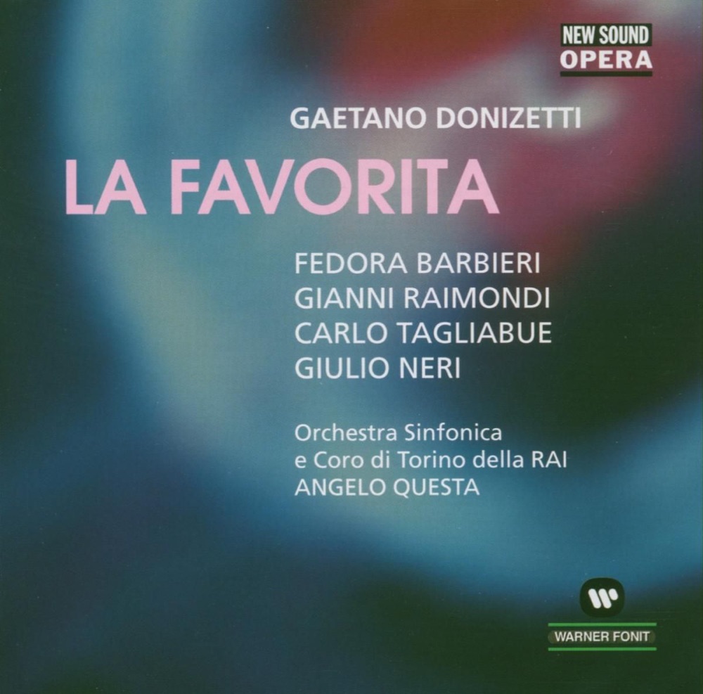 Обложка альбома «Donizetti: La favorita» — Angelo Questa, Carlo Tagliabue & Orchestra Sinfonica di Torino della RAI