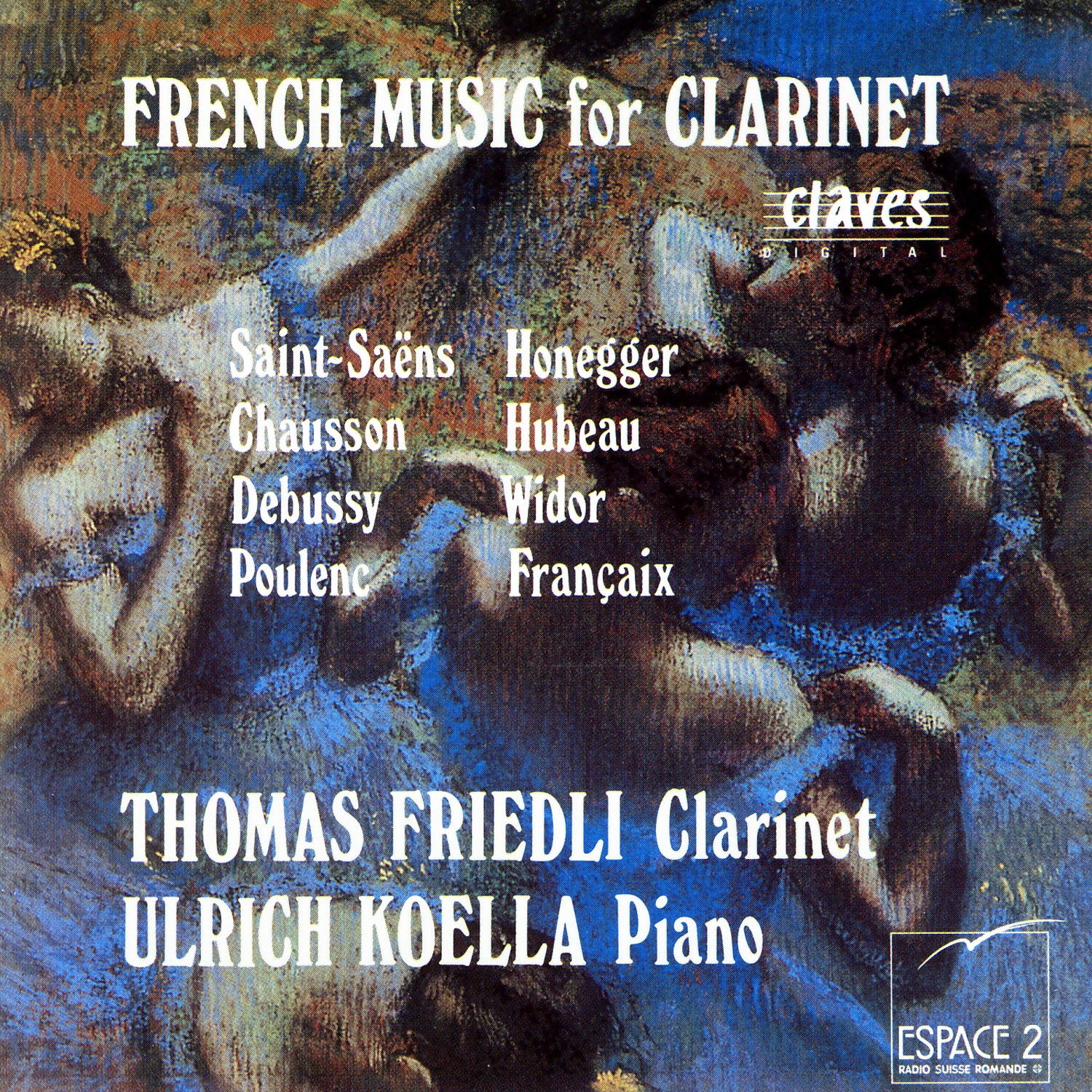 French Music for Clarinet by Thomas Friedli & Ulrich Koella album cover