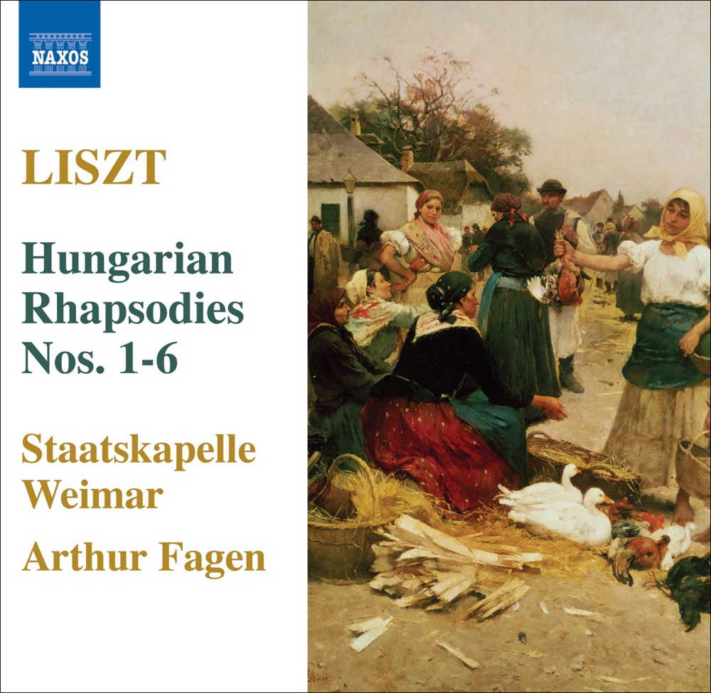 Обложка альбома «Liszt: Hungarian Rhapsodies Nos. 1-6» — Arthur Fagen & Staatskapelle Weimar