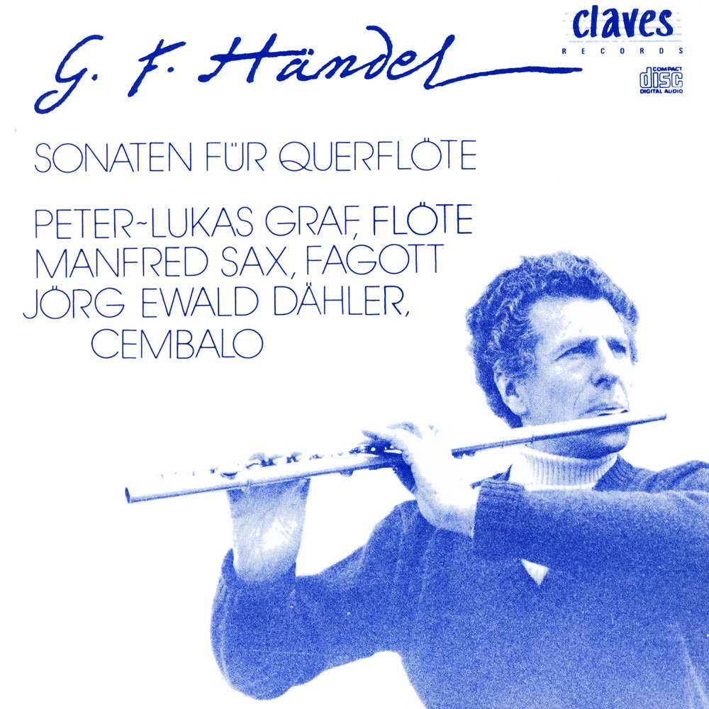 Обложка альбома «Handel: Sonatas for Flute & Continuo» — Jörg Ewald Dähler, Manfred Sax & Peter-Lukas Graf