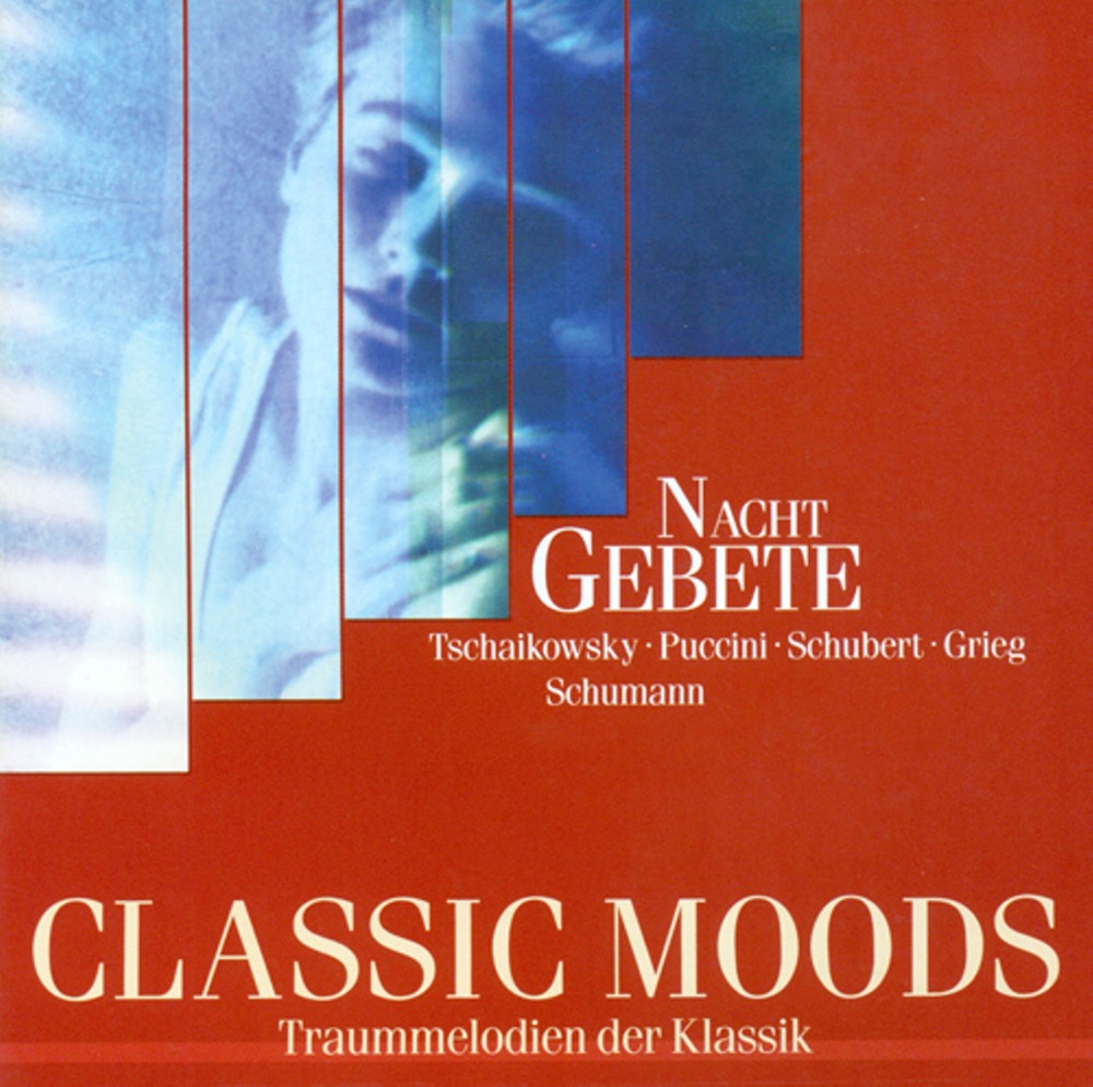Обложка альбома «Classic Moods - Humperdinck, E. - Faure, G. - Brahms, J. - Schumann, R. - Puccini, G. - Grieg, E. - Schubert, F. - Puccini, G. - Rheinberger, J.G.» — Axel Köhler, Vienna Boys' Choir, Helmuth Froschauer, Cologne Radio Orchestra, Janos Balint, Deborah Sipkai, Béla Bánfalvi, Budapest Strings, Dezsö Ránki, Emil Tabakov, Sofia Philharmonic Orchestra, Tátrai Quartet, Laszlo Szilvasy, Evelyne Dubourg, Ernö Sebestyén, Andreas Juffinger, Jenő Jandó, New Berlin Chamber Orchestra, Michael Erxleben, David Lorenz, Tabea Zimmermann, Hartmut Holl, Prague Festival Orchestra & Pavel Urbanek