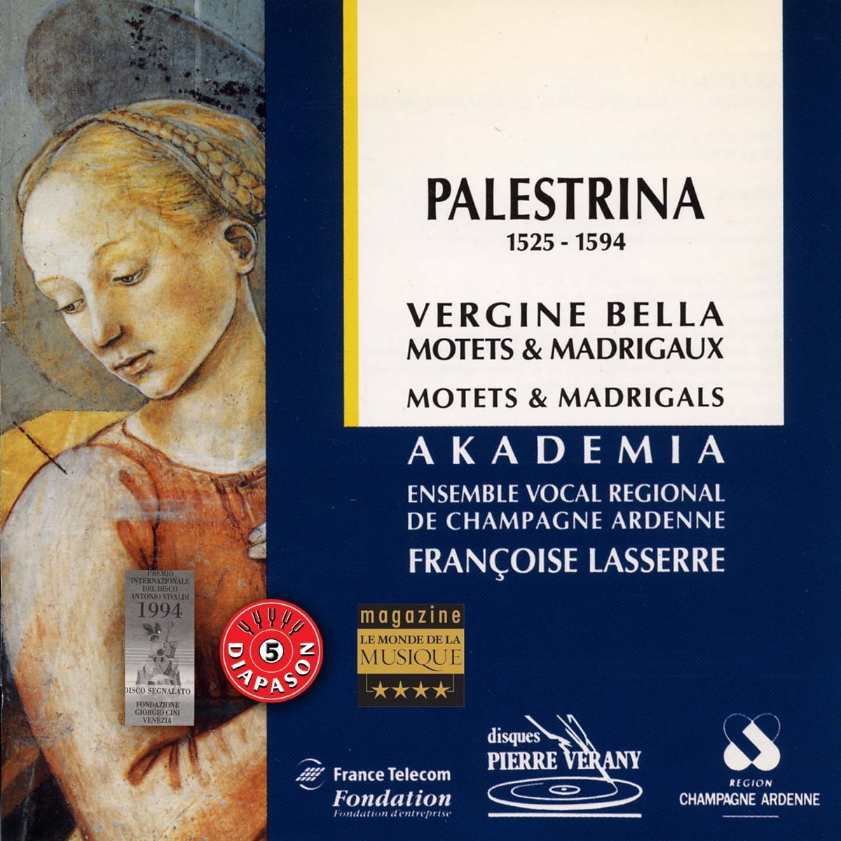 Palestrina : Vergine bella, Motets & madrigaux cover art