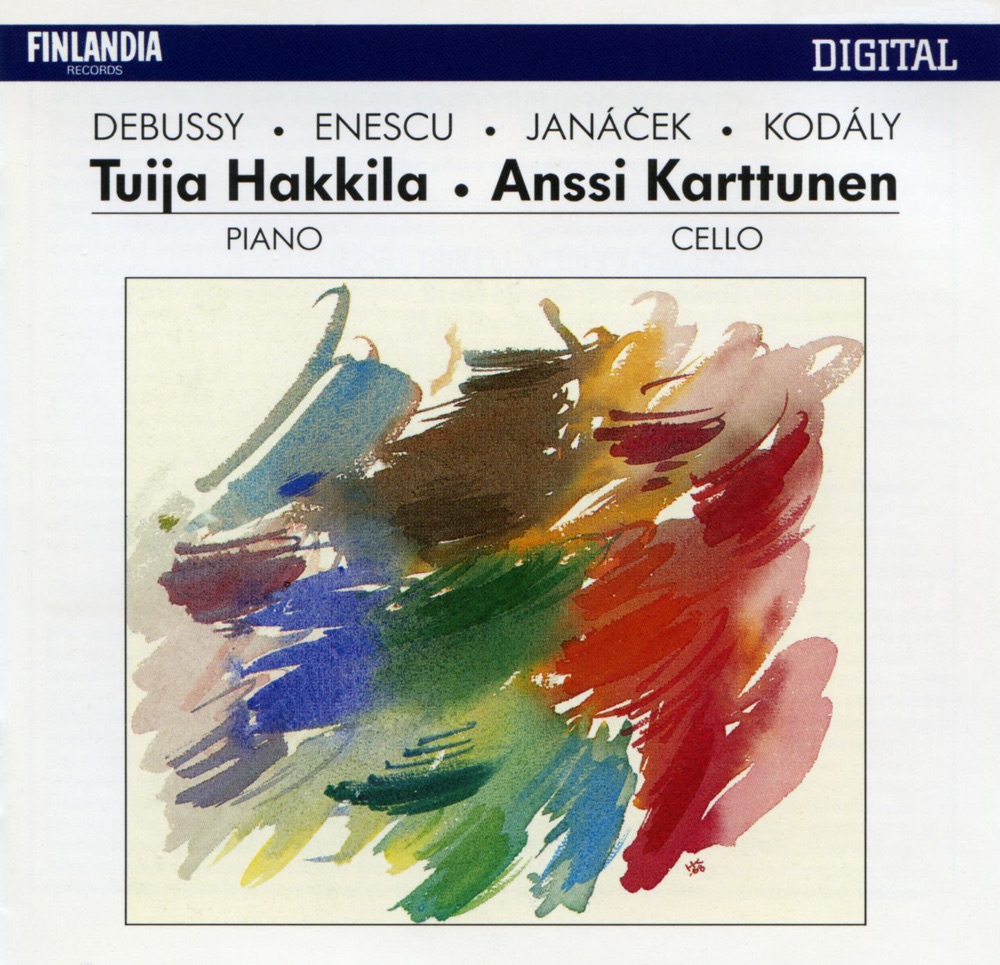 Обложка альбома «Works By Debussy, Enescu, Janácek and Kodály» — Tuija Hakkila & Anssi Karttunen